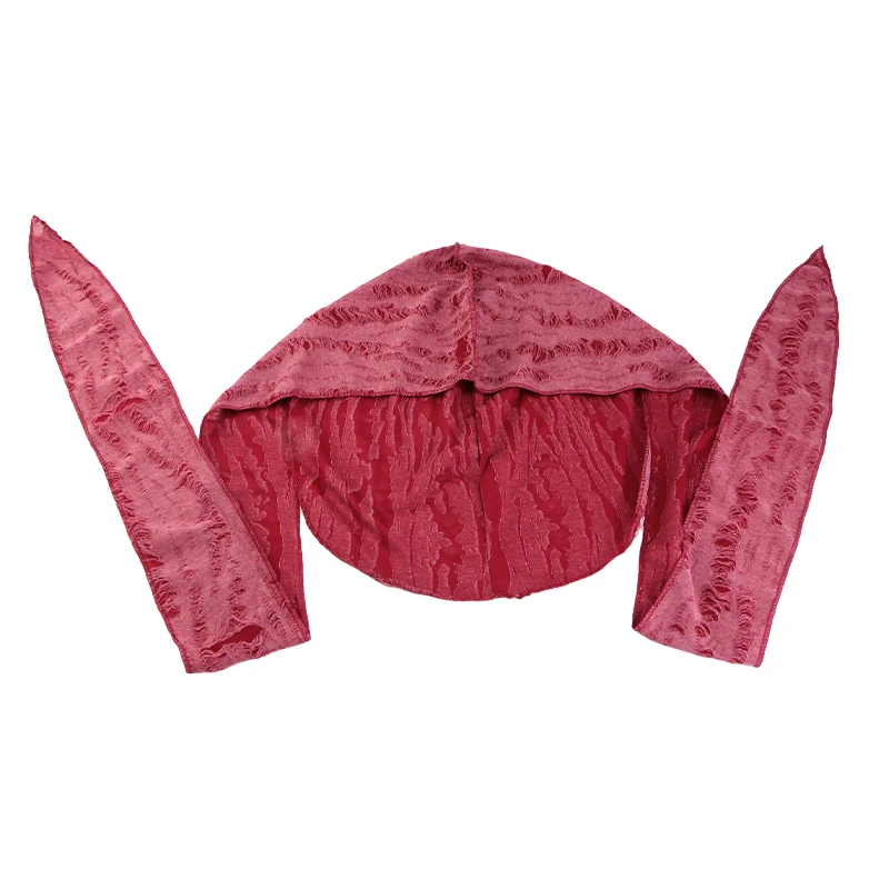 Vintage hole Cotton Durag Headband Unisex Hip Hop Bandana Long Tail Pirate Cap for Men Trendy Head Wraps Cycling Head