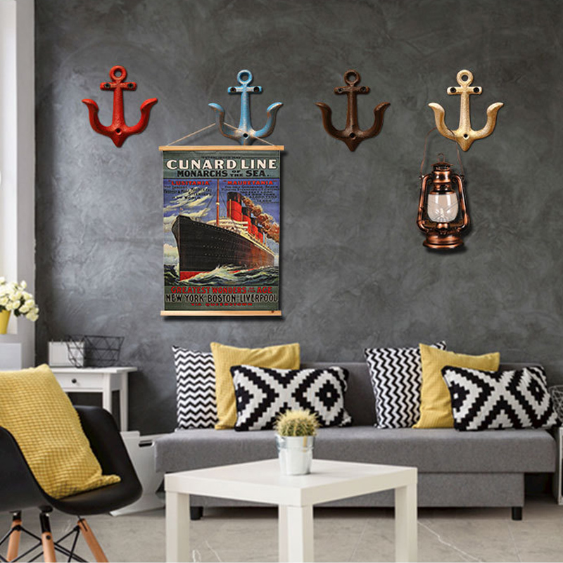 Vintage Iron Anchor Coat Hook