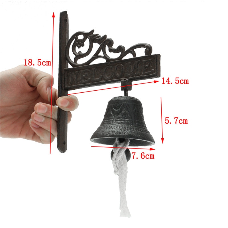 Vintage Iron Wall Mounted Bell
