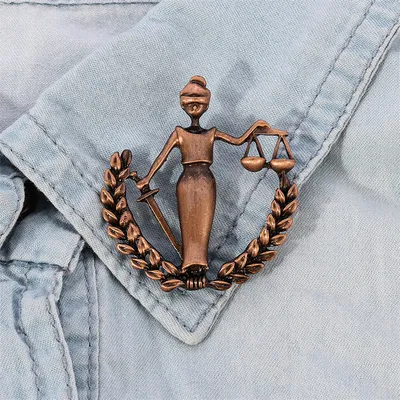 Vintage Lady Justice Lawyer Brooch Vintage Lady Justice Lawyer Brooch