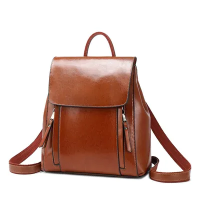 Vintage Leather Backpack Ladies Rucksack Vintage Leather Backpack Ladies Rucksack