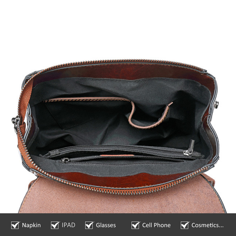 Vintage Leather Backpack Ladies Rucksack Vintage Leather Backpack Ladies Rucksack