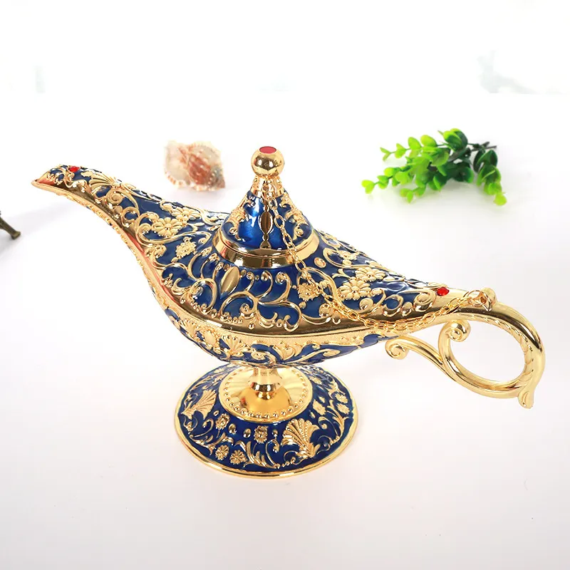 Vintage Legend Aladdin Lamp Magic Genie Wishing Ligh Tabletop Decor Crafts For Home Wedding Decoration Gift For Party Vintage Legend Aladdin Lamp Magic Genie Wishing Ligh Tabletop Decor Crafts For Home Wedding Decoration Gift For Party