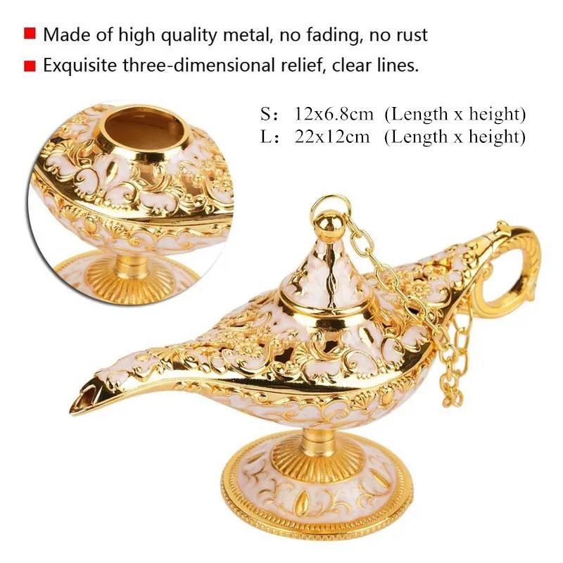 Vintage Legend Aladdin Lamp Magic Genie Wishing Ligh Tabletop Decor Crafts For Home Wedding Decoration Gift For Party Vintage Legend Aladdin Lamp Magic Genie Wishing Ligh Tabletop Decor Crafts For Home Wedding Decoration Gift For Party
