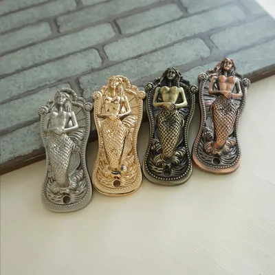 Vintage Metal Mermaid Wall Hook