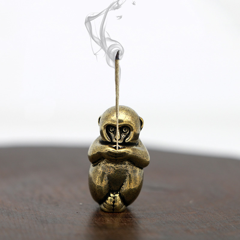 Vintage Monkey Mini Incense Burner