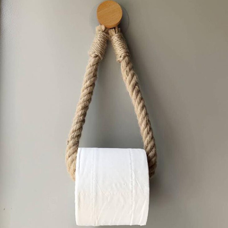 Vintage Rope Toilet Roll Holder