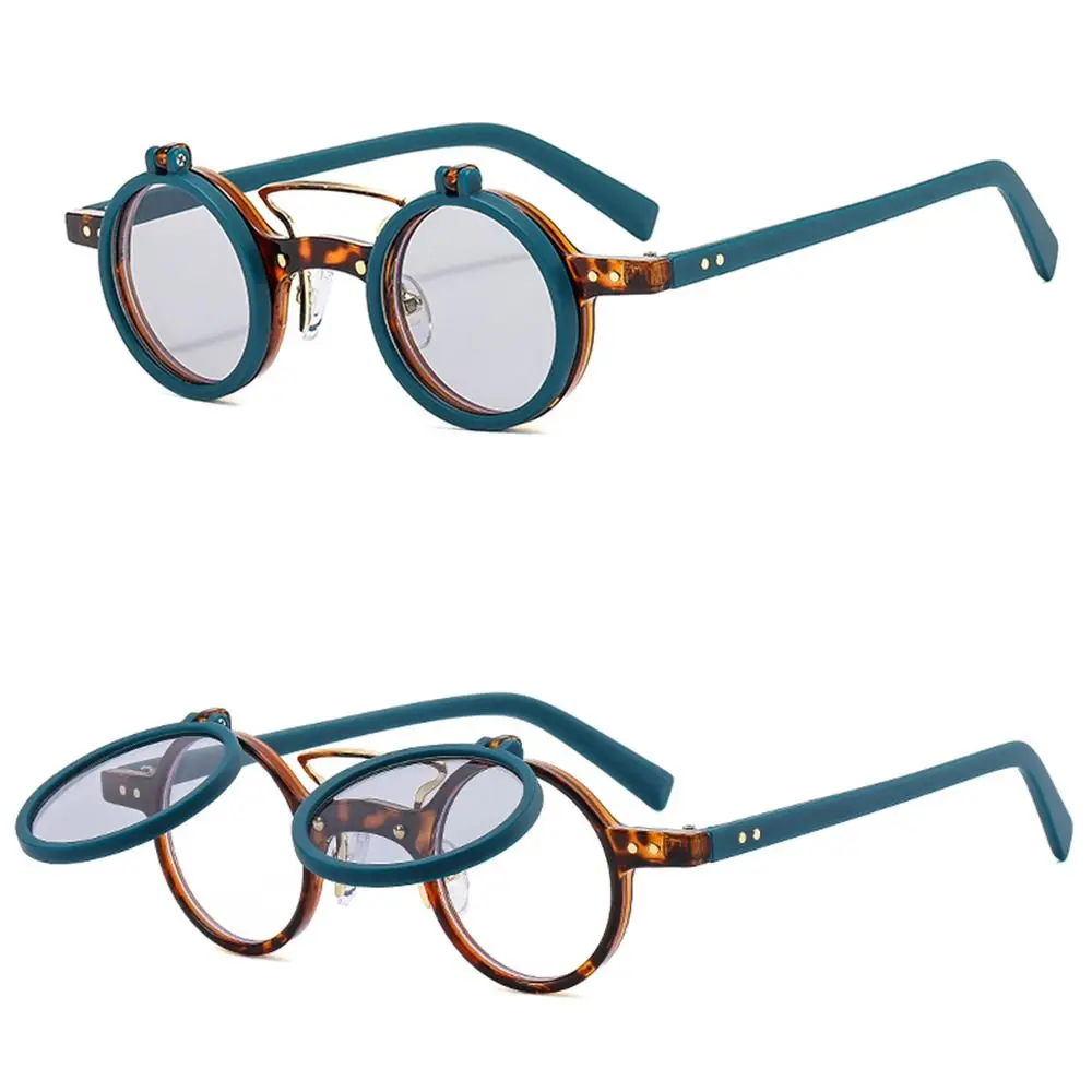 Vintage Steampunk Flip Up Sunglasses Retro Small Round Metal Sun Glasses for Men Women Brand Circle Oculos Ins Shade Vintage Steampunk Flip Up Sunglasses Retro Small Round Metal Sun Glasses for Men Women Brand Circle Oculos Ins Shade