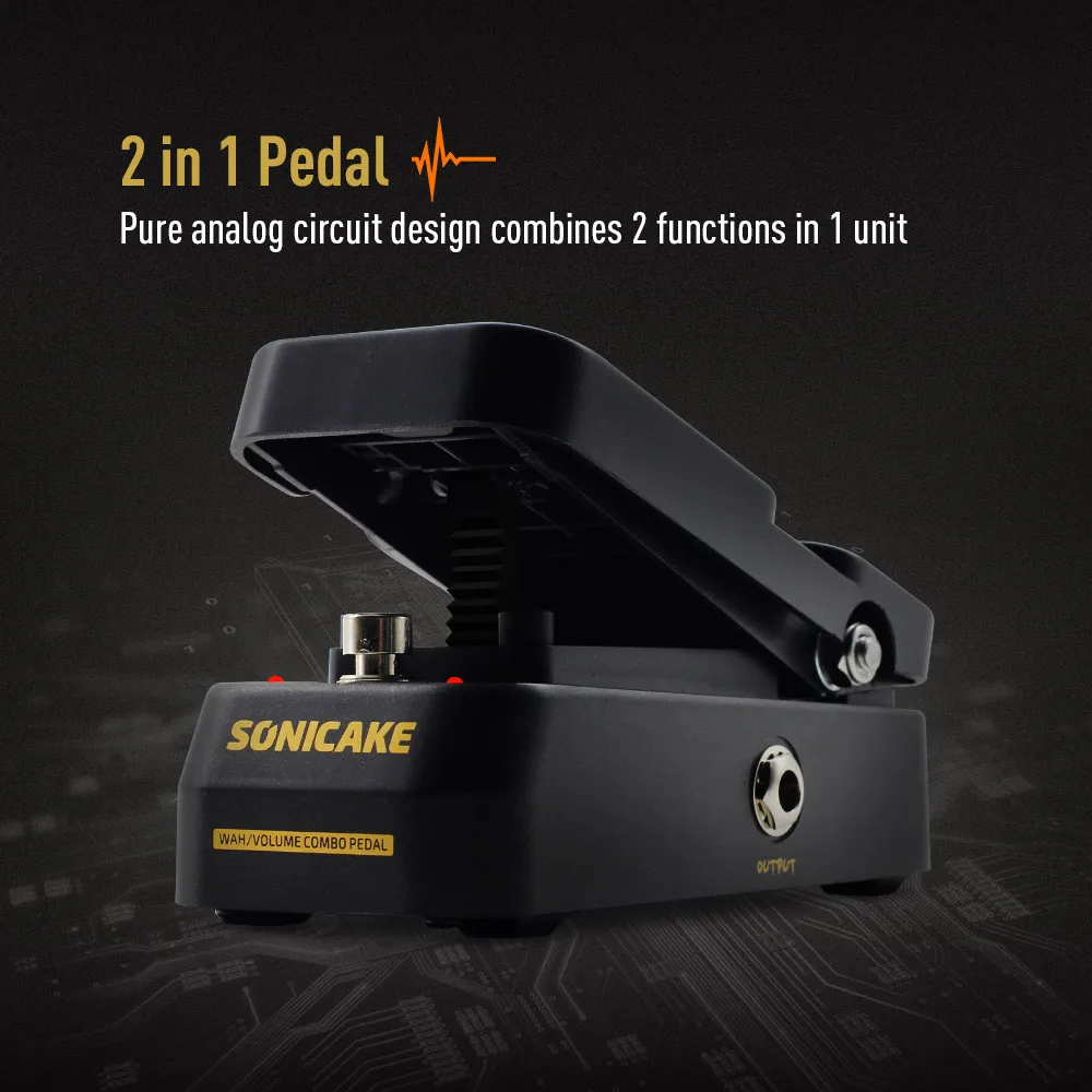 Vintage Style 9V DC Active 2 in 1 Volume and Wah Guitar Effects Expression Pedal Guitar Parts Accessories Effects Pedal Vintage Style 9V DC Active 2 in 1 Volume and Wah Guitar Effects Expression Pedal Guitar Parts Accessories Effects Pedal