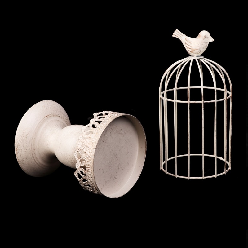 Vintage Style Birdcage Candle Holder