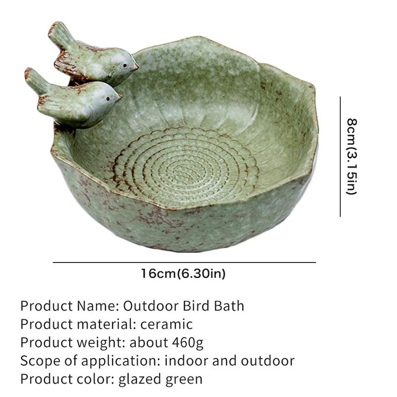 Vintage Style Ceramic Bird Bath Bowl Vintage Style Ceramic Bird Bath Bowl