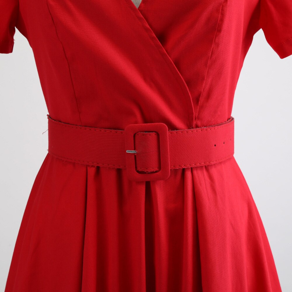 Vintage Style Dress With Belt Vintage Style Dress With Belt