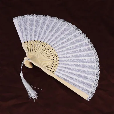 Vintage Style Folding Lace Hand Fan