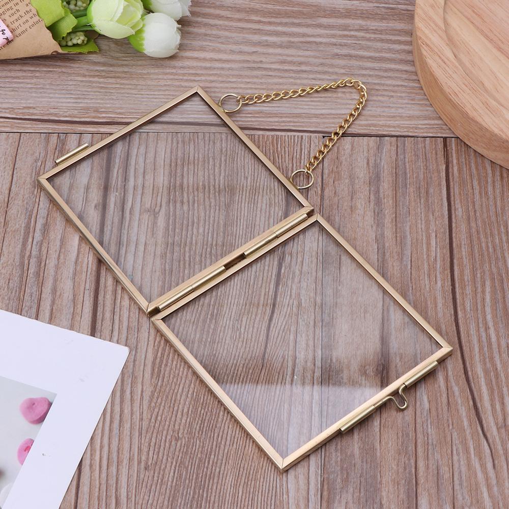 Vintage Style Glass Hanging Photo Frame