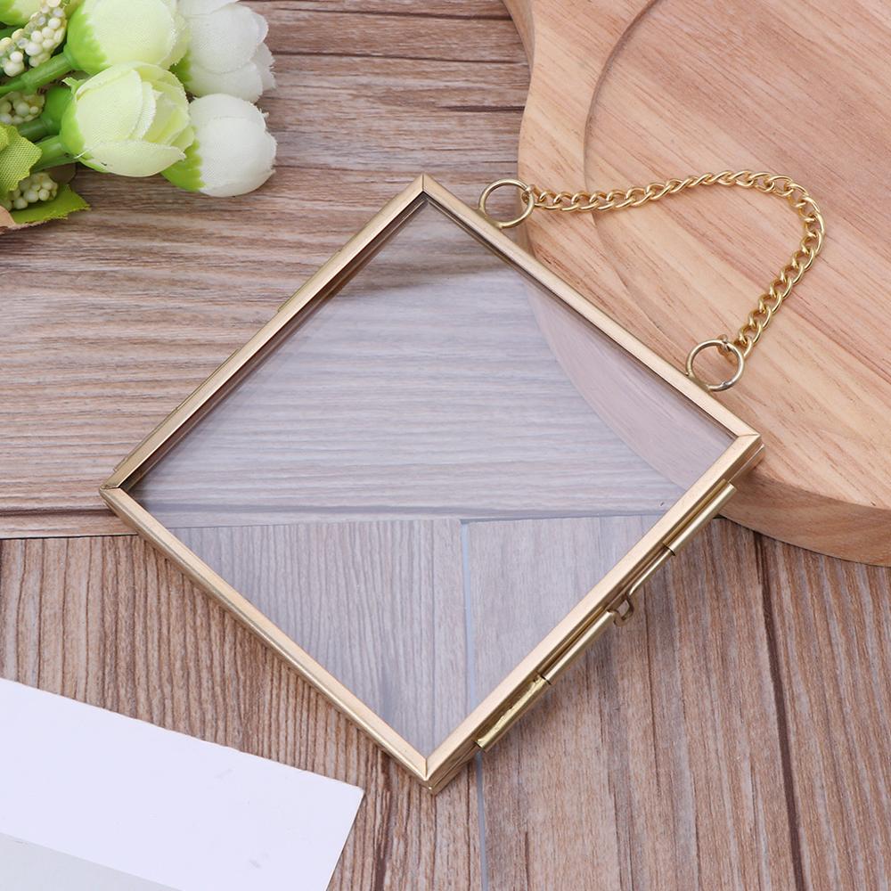 Vintage Style Glass Hanging Photo Frame