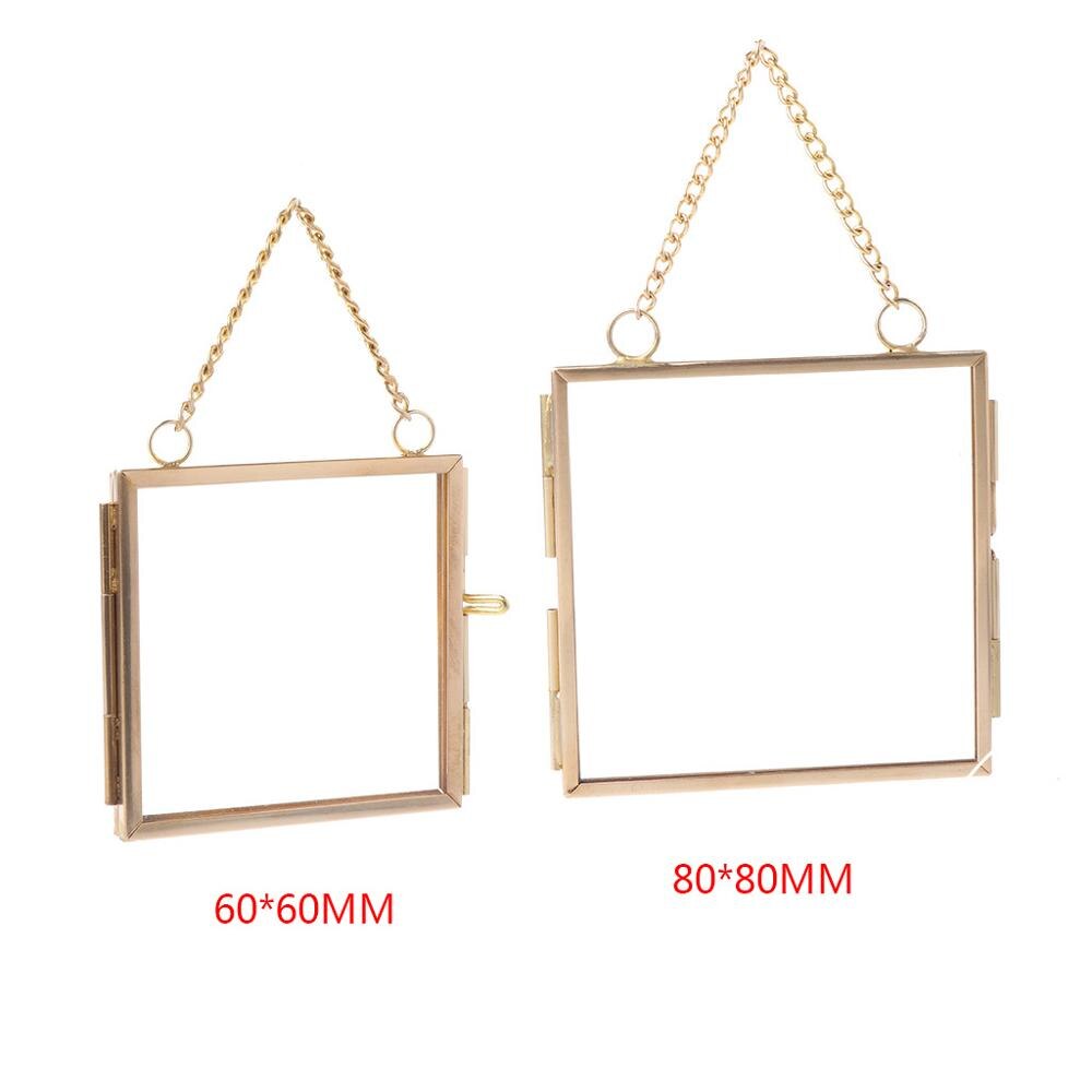 Vintage Style Glass Hanging Photo Frame