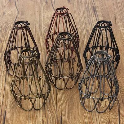 Vintage Style Iron Light Bulb Guard Vintage Style Iron Light Bulb Guard