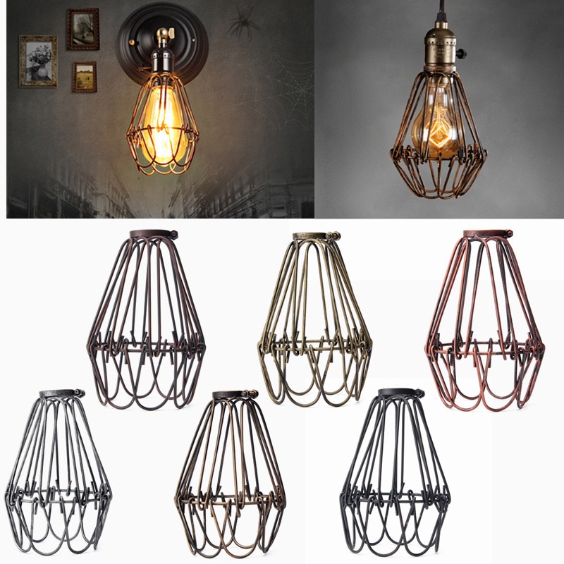 Vintage Style Iron Light Bulb Guard Vintage Style Iron Light Bulb Guard