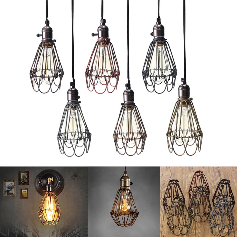 Vintage Style Iron Light Bulb Guard Vintage Style Iron Light Bulb Guard