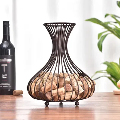 Vintage Style Iron Wine Cork Collector Vintage Style Iron Wine Cork Collector