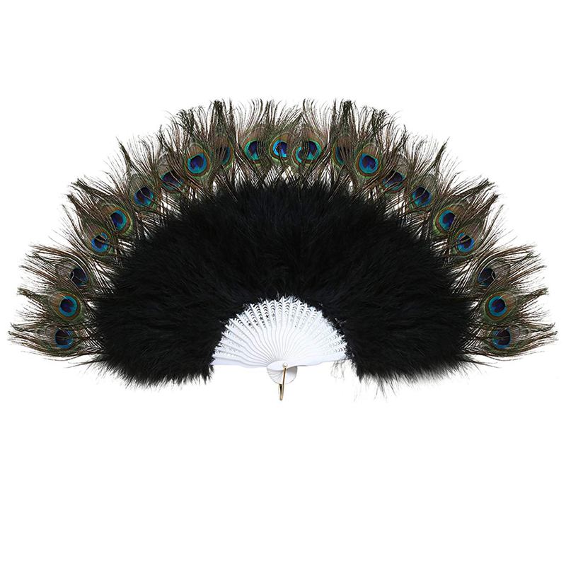 Vintage Style Peacock Feather Fan Vintage Style Peacock Feather Fan