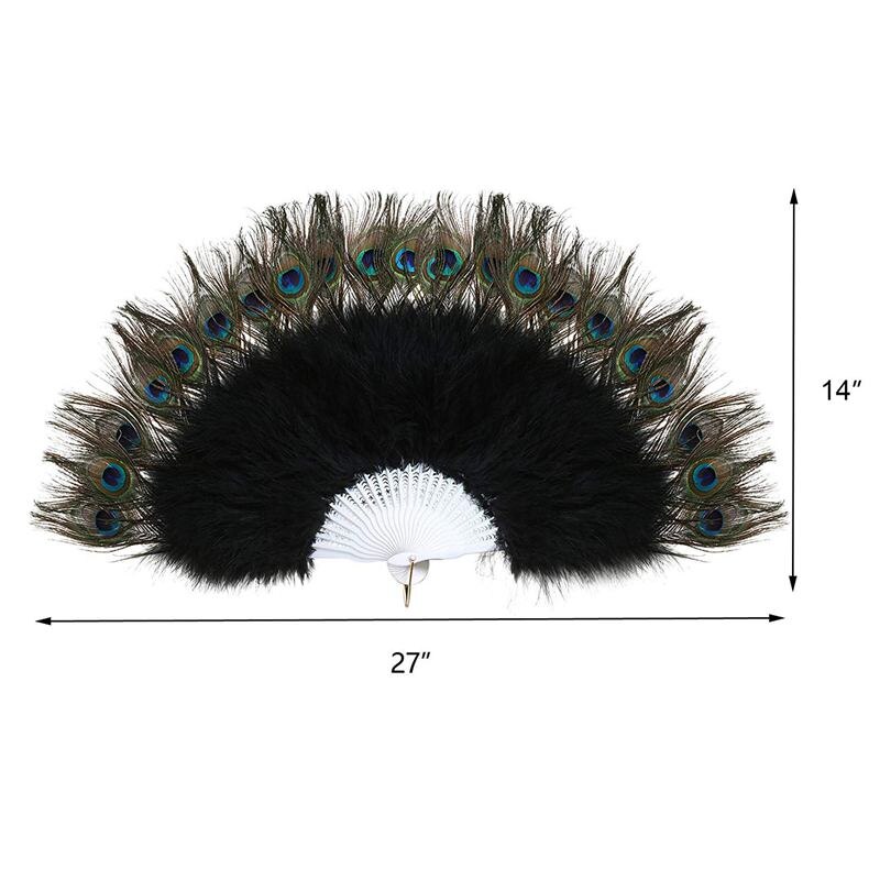 Vintage Style Peacock Feather Fan Vintage Style Peacock Feather Fan