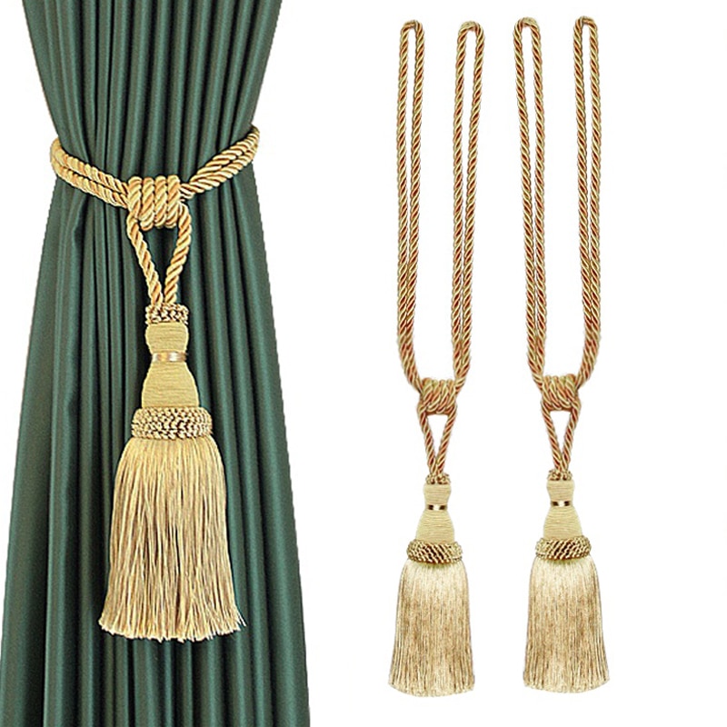 Vintage Style Tassel Curtain Tiebacks (2 Pcs)