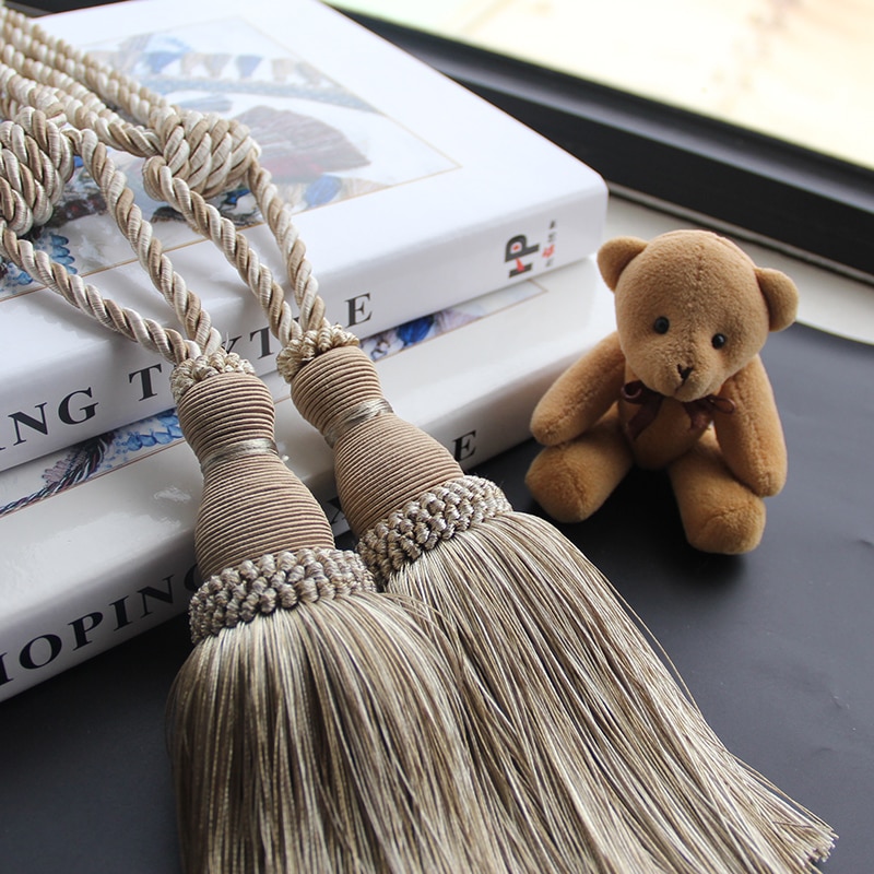 Vintage Style Tassel Curtain Tiebacks (2 Pcs) Vintage Style Tassel Curtain Tiebacks (2 Pcs)