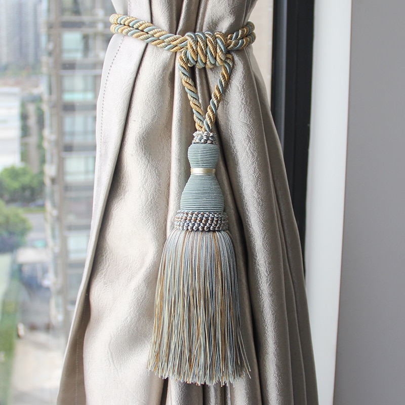 Vintage Style Tassel Curtain Tiebacks (2 Pcs) Vintage Style Tassel Curtain Tiebacks (2 Pcs)