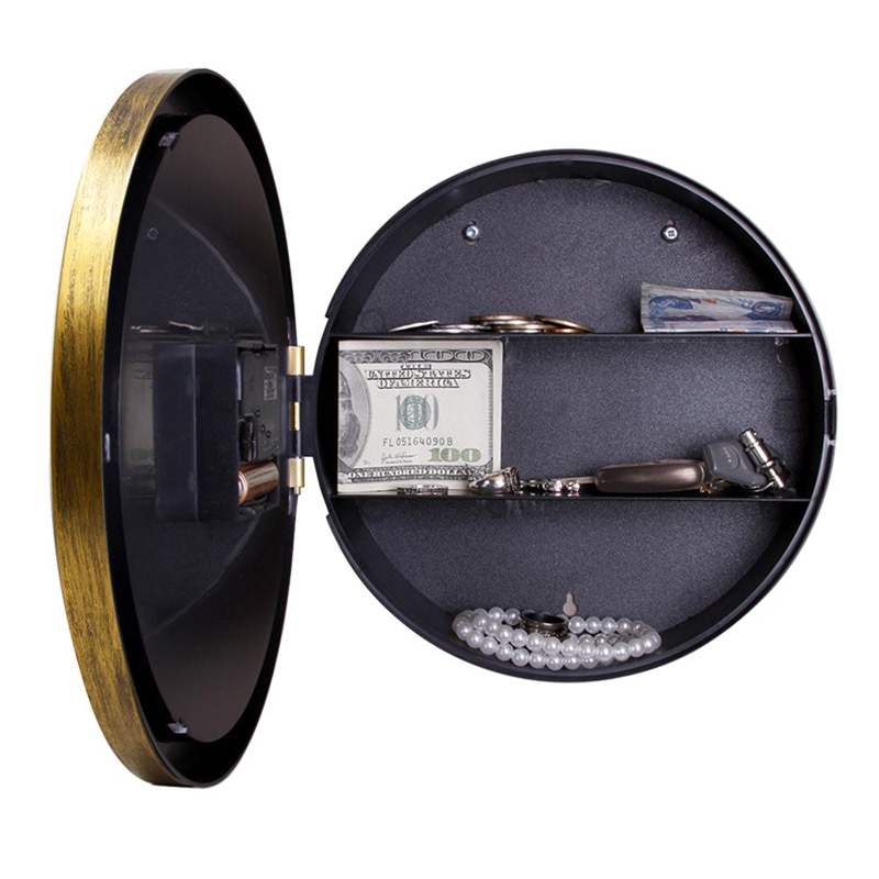 Vintage Style Wall Clock Safe