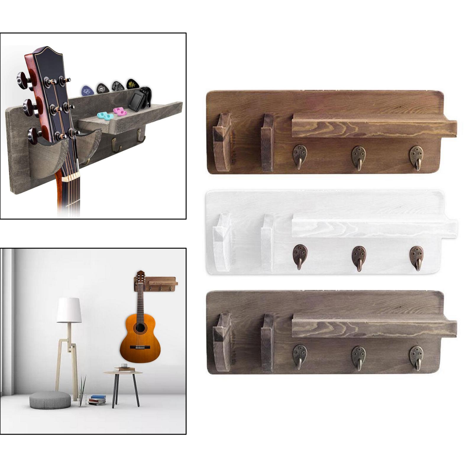 Vintage Style Wooden Guitar Wall Hanger