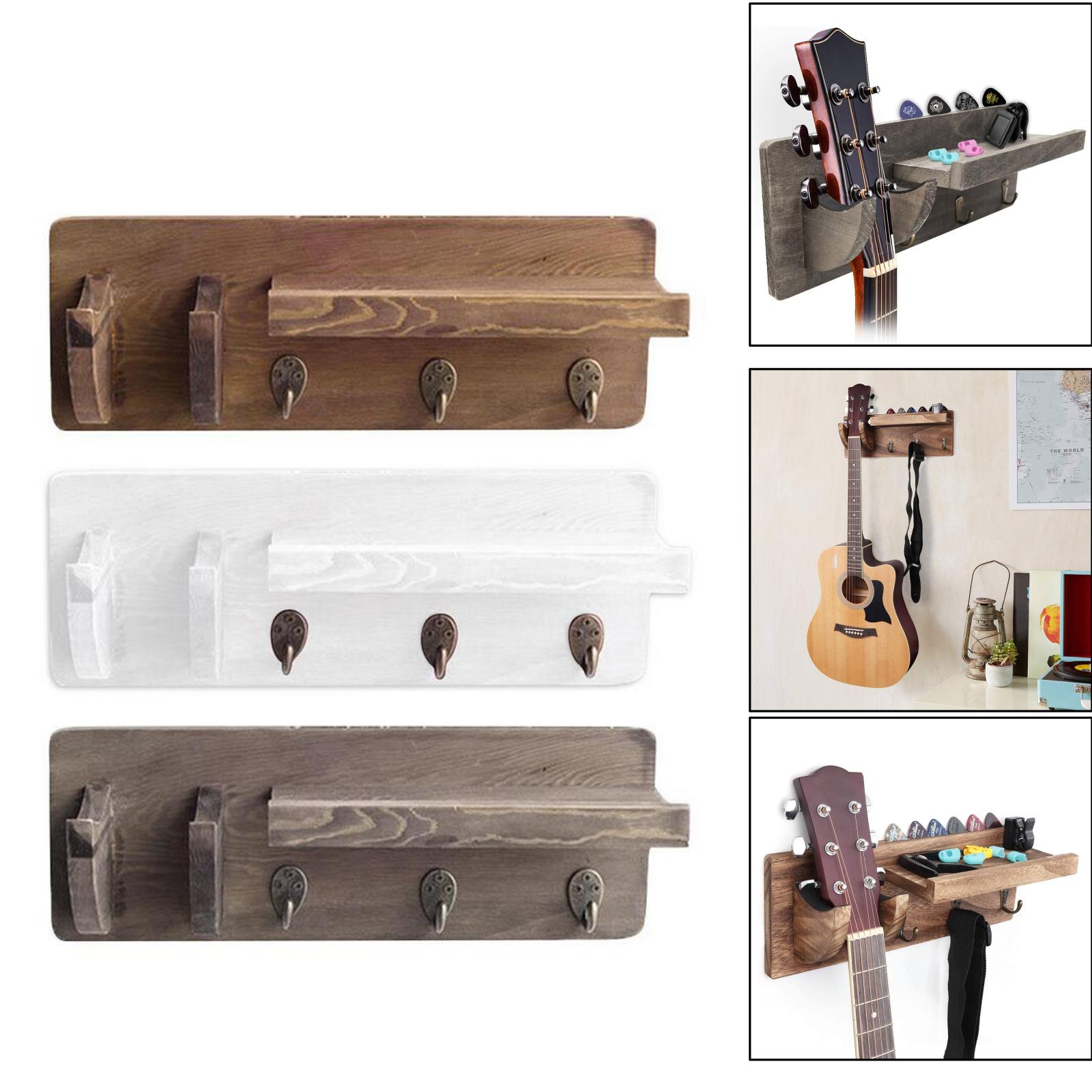 Vintage Style Wooden Guitar Wall Hanger