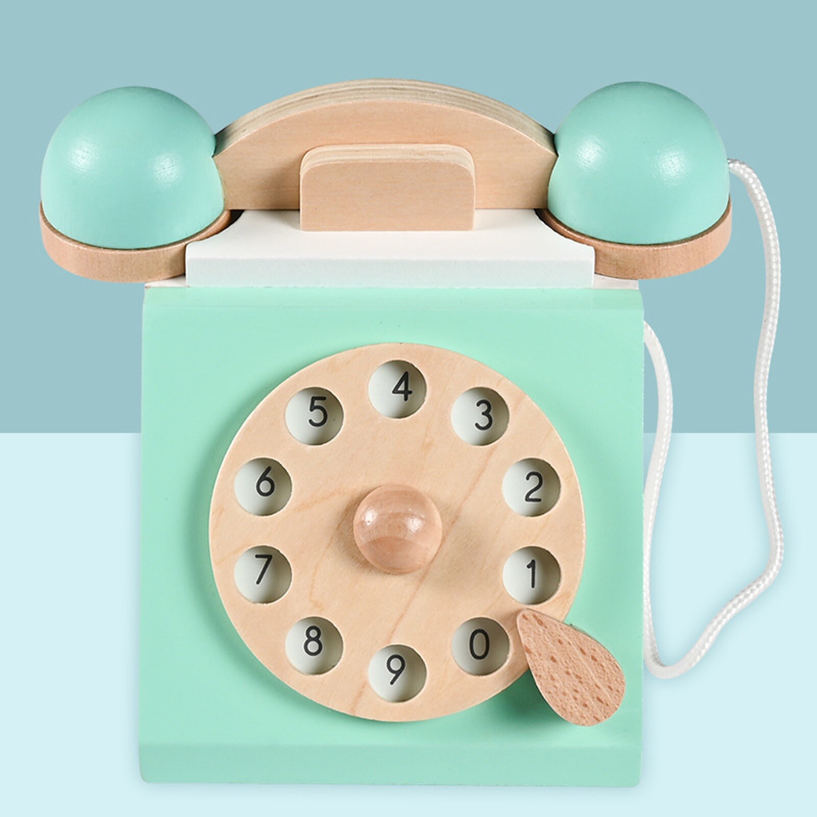 Vintage Style Wooden Toy Phone Vintage Style Wooden Toy Phone
