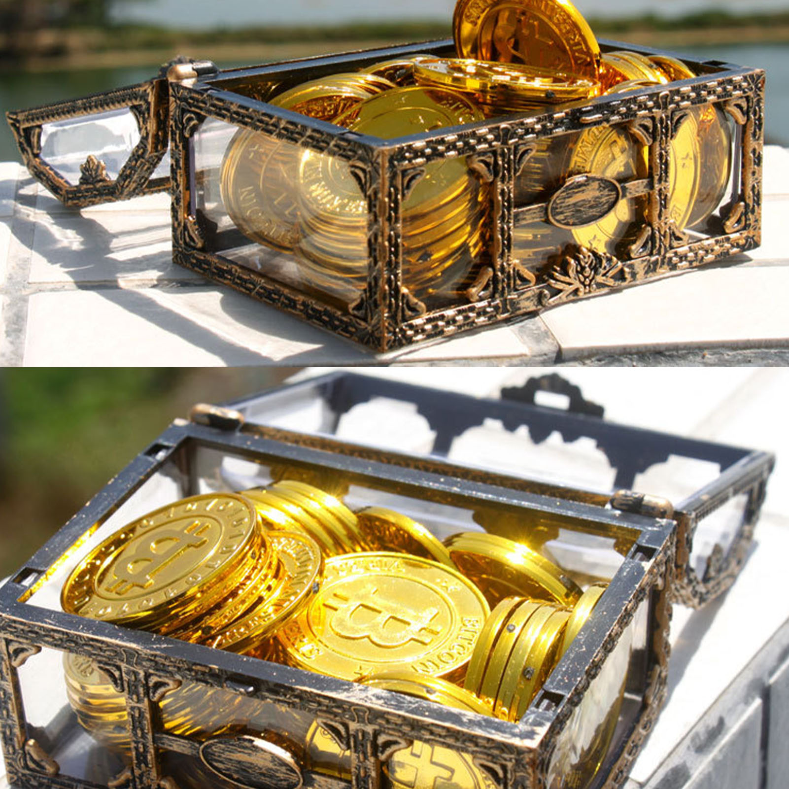 Vintage Treasure Chest Storage Box Vintage Treasure Chest Storage Box