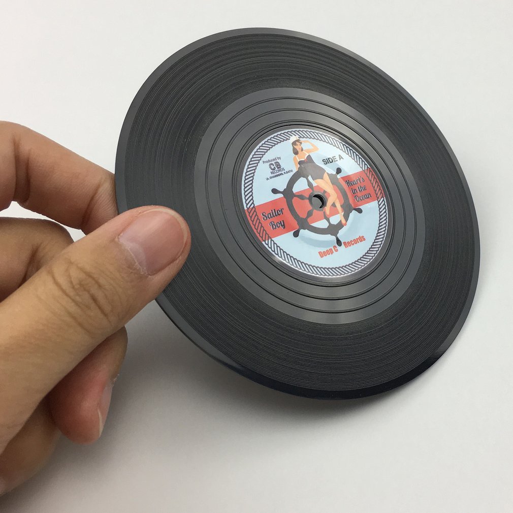 Vintage Vinyl Record Coasters (6pcs) Vintage Vinyl Record Coasters (6pcs)