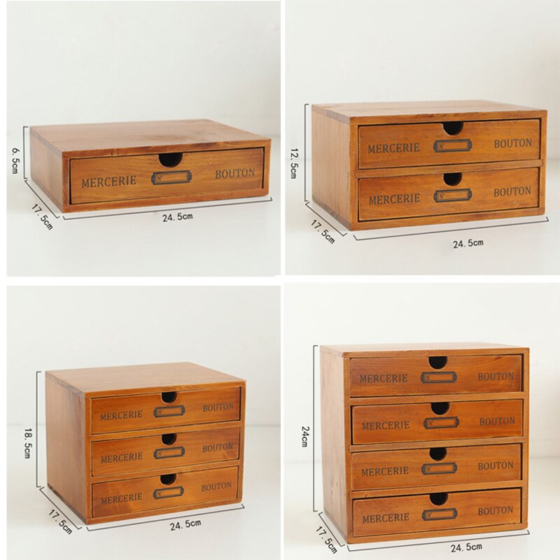 Vintage Wooden Desktop Storage Drawers Vintage Wooden Desktop Storage Drawers