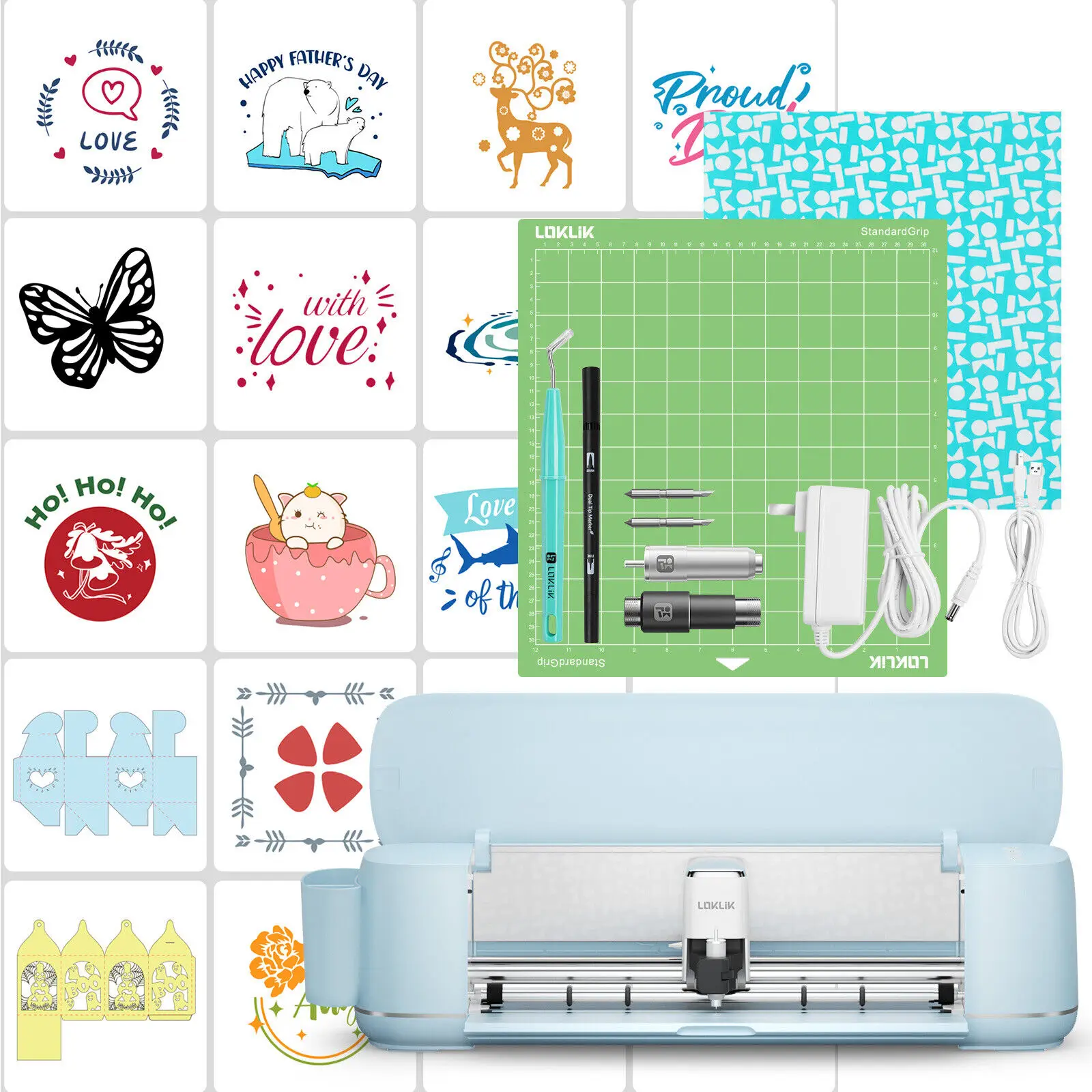 Vinyl Cutter Machine for all Crafts Create Customized Cards Smart Cutting Machine Compatible with iOS Android Windows