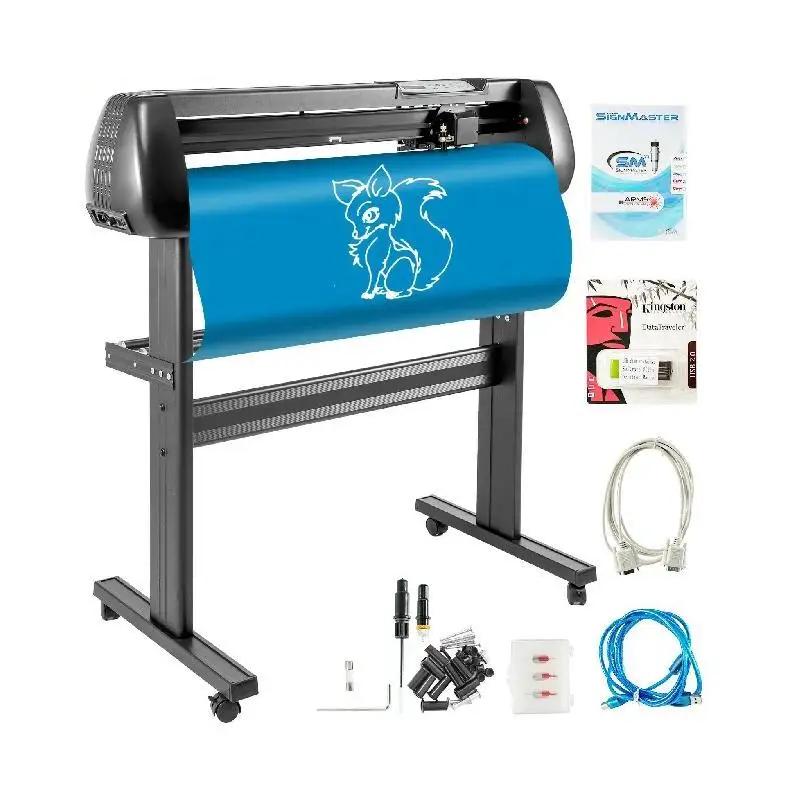Vinyl Cutting 34 Inch Plotter Cutter Machine with 3 Blades and SIGNMASTER Software Kit for