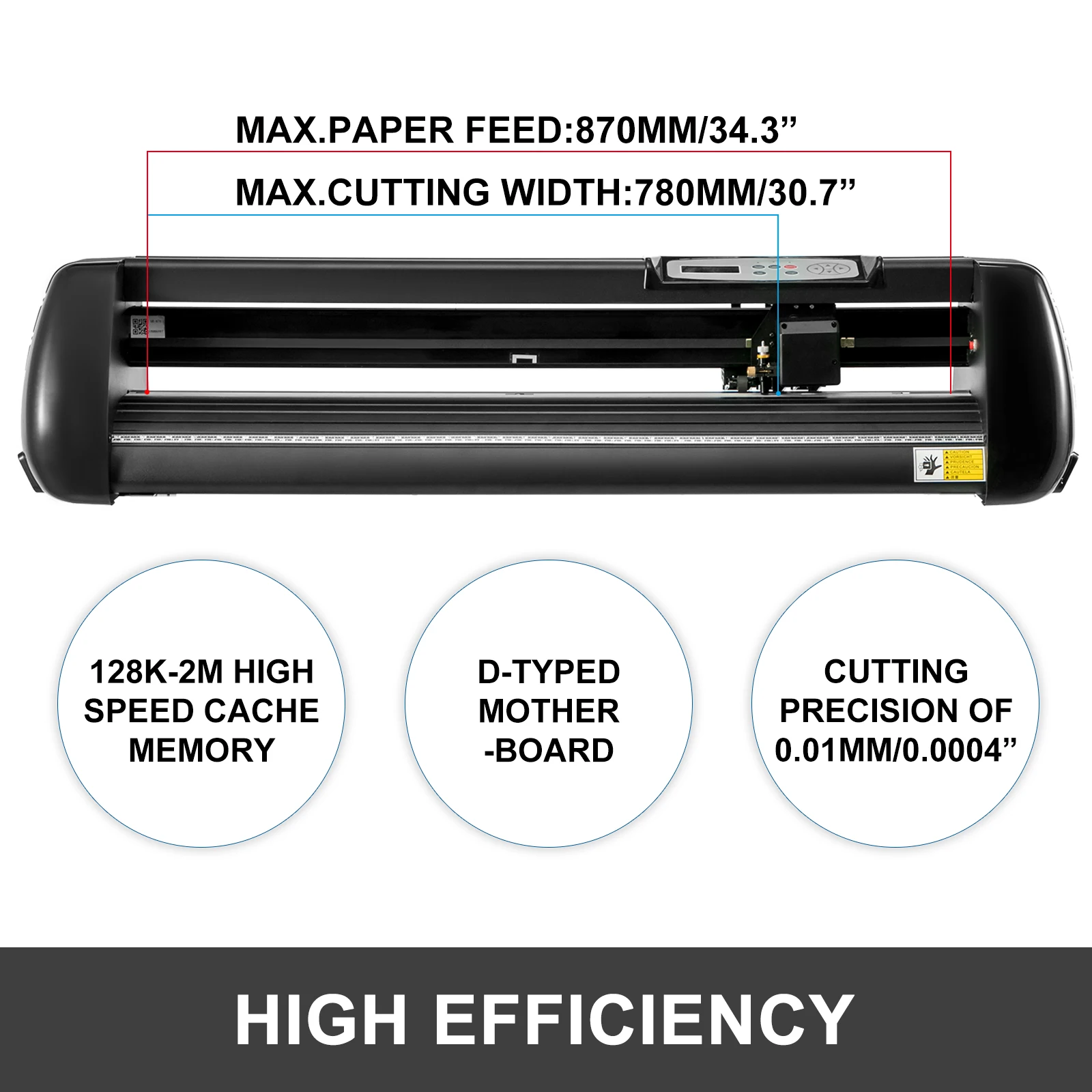 Vinyl Cutting 34 Inch Plotter Cutter Machine with 3 Blades and SIGNMASTER Software Kit for