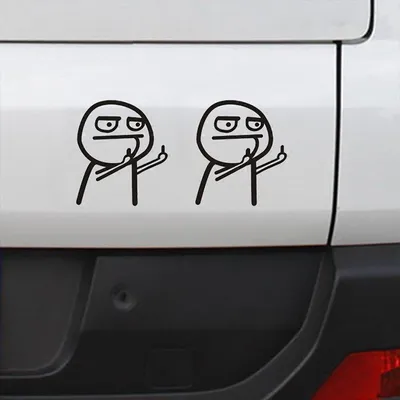 Vinyl Middle Finger Car Sticker Vinyl Middle Finger Car Sticker