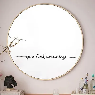 Vinyl Mirror Affirmation Sticker Vinyl Mirror Affirmation Sticker