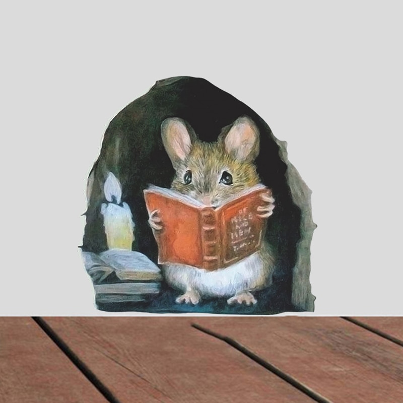 Vinyl Mouse Hole Wall Sticker (5 pcs)