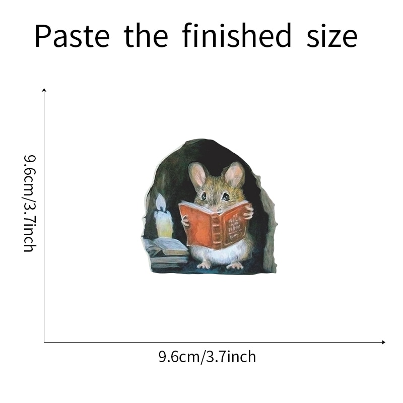 Vinyl Mouse Hole Wall Sticker (5 pcs)