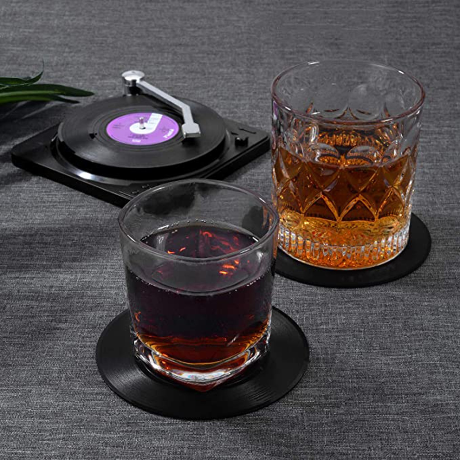 Vinyl Non Slip Record Coasters (6pcs) Vinyl Non Slip Record Coasters (6pcs)
