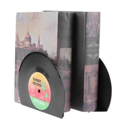 Vinyl Record Bookends (Set of 2) Vinyl Record Bookends (Set of 2)
