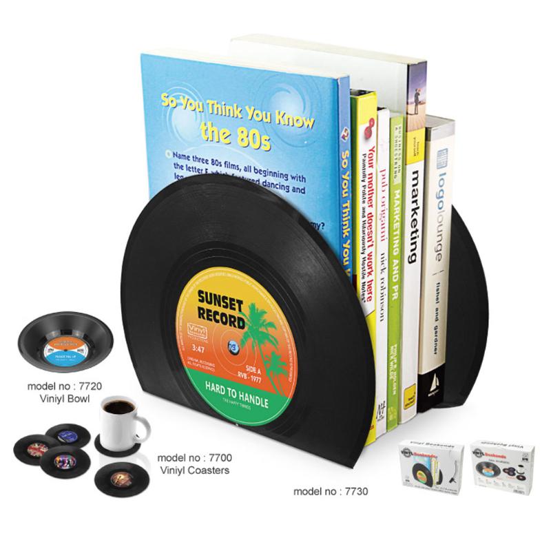 Vinyl Record Bookends (Set of 2) Vinyl Record Bookends (Set of 2)