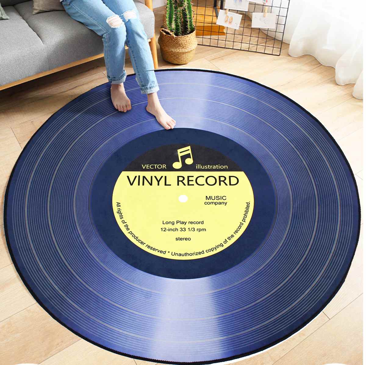 Vinyl Record Rug Floor Carpet