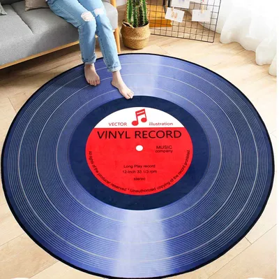Vinyl Record Rug Floor Carpet