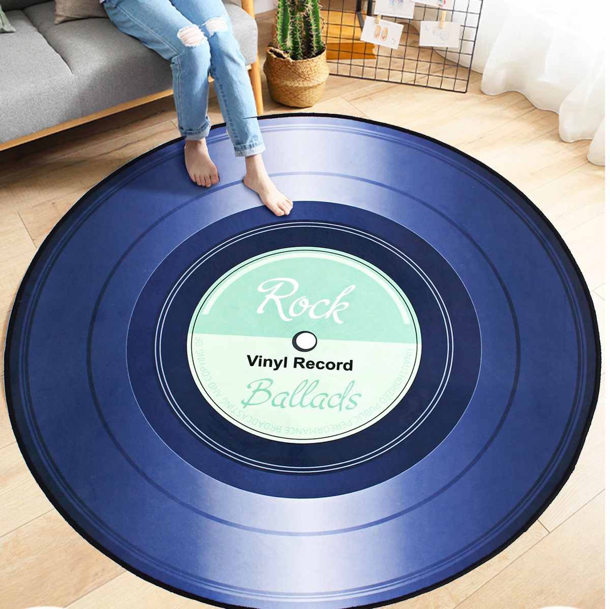Vinyl Record Rug Floor Carpet