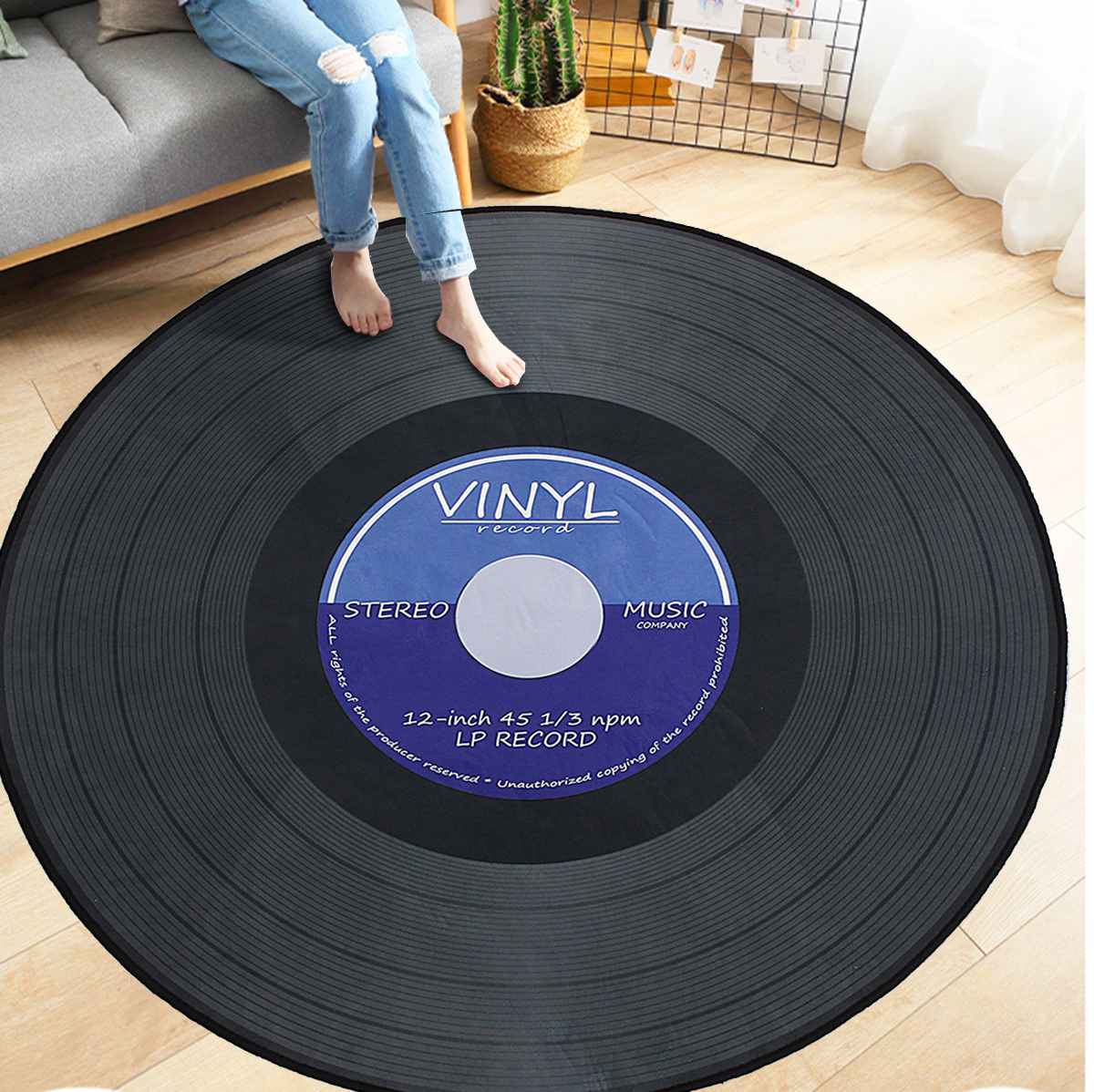 Vinyl Record Rug Floor Carpet